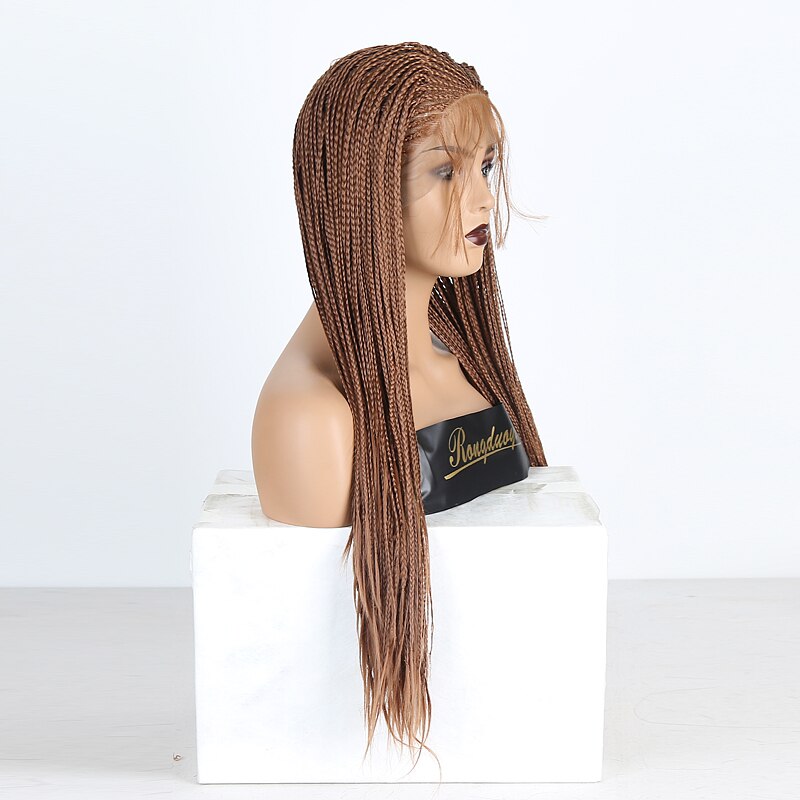 Long Ash Blonde Braided Box Braids Wig
