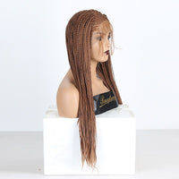 Thumbnail for Long Ash Blonde Braided Box Braids Wig
