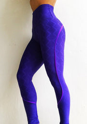 Push Up in Diamond Shape Texture Electric Blue