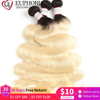 Thumbnail for Ombre Blonde Straight Bundles With Frontal