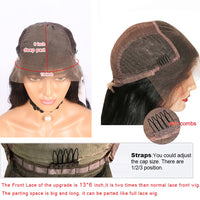 Thumbnail for Wavy Peruvian Ombre Blonde 360 Frontal Human Hair Wig With Baby Hair