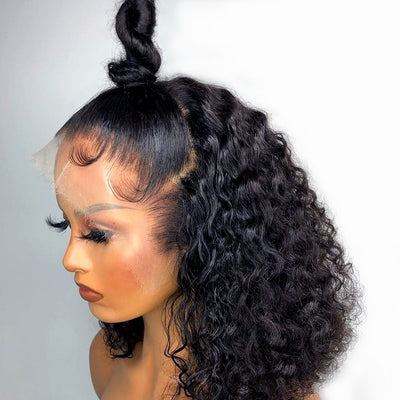 Jerry Curly 13x4 Lace Front Wig Short Bob