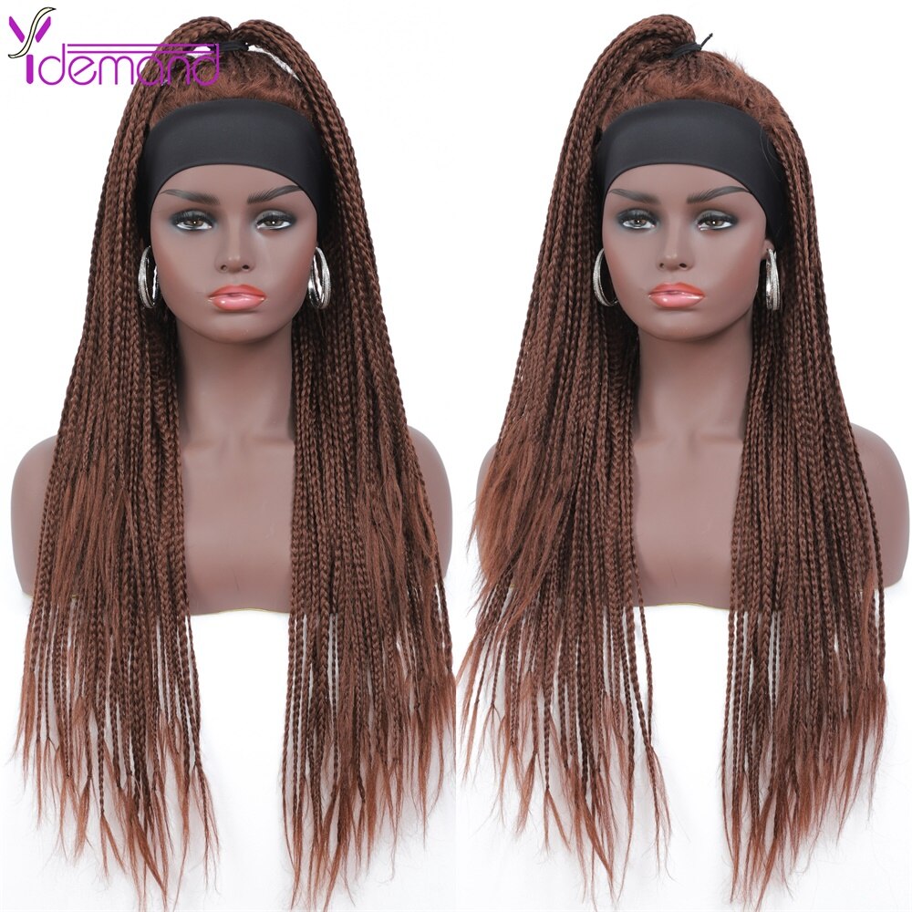 Headband Box Braids Wig