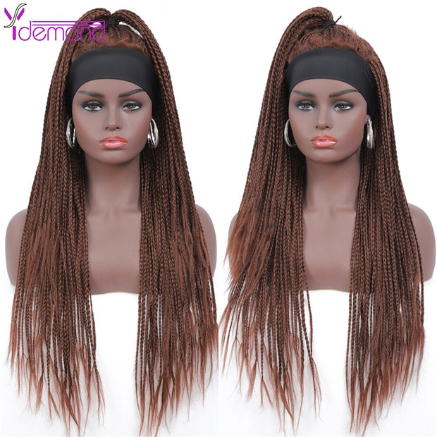 Headband Box Braids Wig