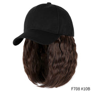 Short Wavy Baseball  Hat Wigs