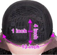 Thumbnail for Short Bob Straight 4X4 Lace Closure Wigs PrePlucked Baby Hair