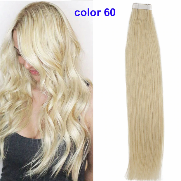 Tape in Human Hair Extensions 100% Real Remy Human Hair Extensions