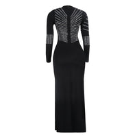 Thumbnail for Sequins O-Neck Long Sleeves Dress