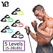 120cm Fitness Resistance Bands Gym Equipment