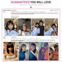 Thumbnail for Straight Bob  With Bang Brazilian Remy Human Hair