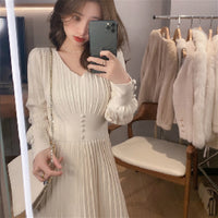 Thumbnail for Vintage Elegant Office Sweater Dress Female