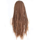 Brown Hair Wigs Braided Box Braids Wig With Baby Hair