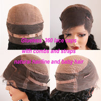Thumbnail for Wavy Peruvian Ombre Blonde 360 Frontal Human Hair Wig With Baby Hair