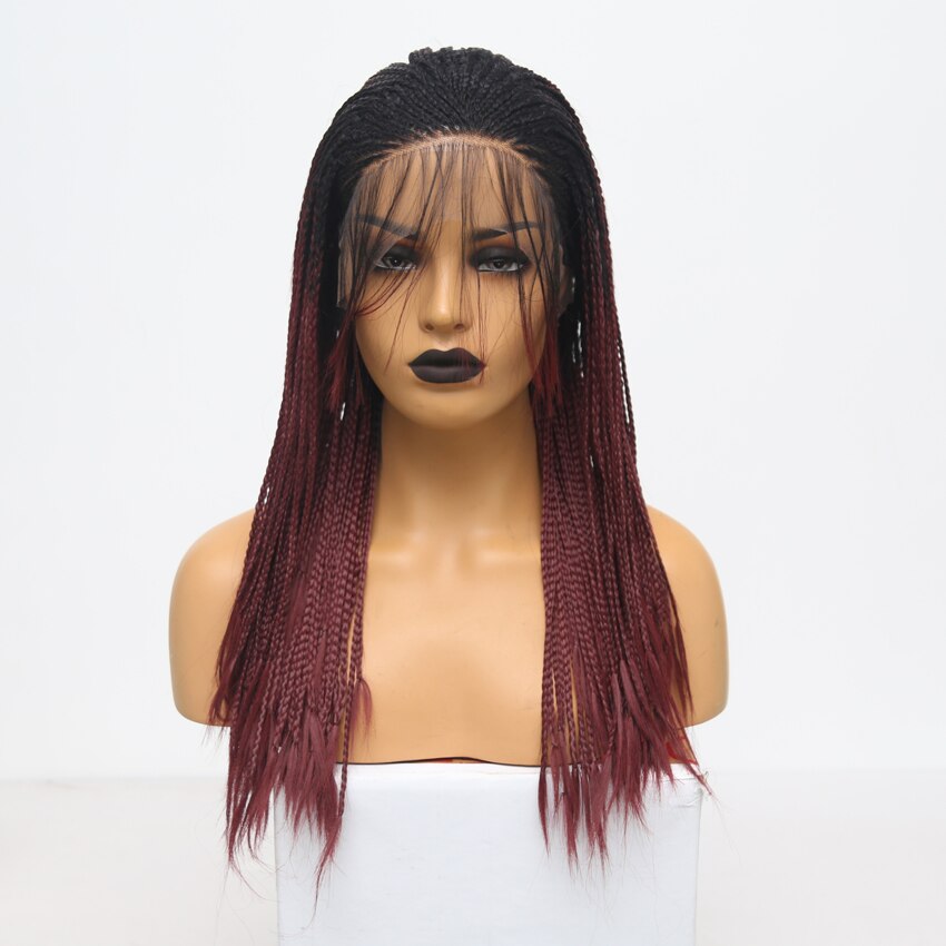 Two Tone Braided Box Braids Wigs for Women