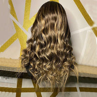 Thumbnail for Silk Base Highlights Wave Full Lace Human Hair Wig