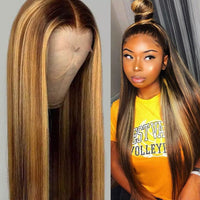 Thumbnail for Highlited brown ombre wig