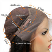 Omber Brown Lace Front Wigs With Pre Plucked Hairline