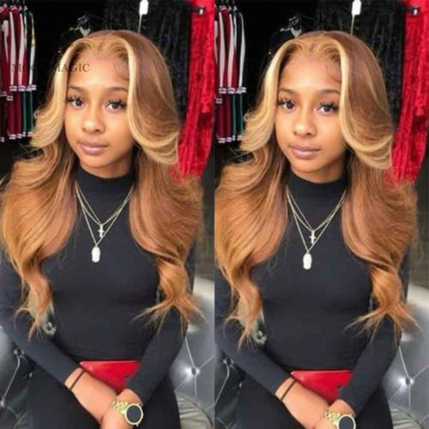 Honey Blonde Pre Plucked Full Lace Wig
