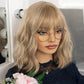 13x6 Lace Platinum Blonde Wavy Human Hair Transparent Lace Front Wigs