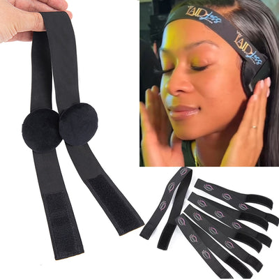 1Pc Hair Elastic Band For Wigs With Magic Tape Headband Edge