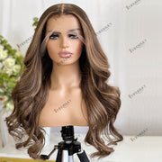 Dark Blonde Highlighted Human Hair -100% Indian Remy Hair