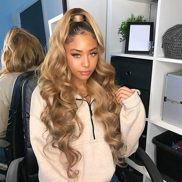 U Part Wig European Remy Human Hair Wig Glueless Natural  Jewish Soft