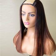 Ombre Honey Blonde - U Part Wig European Remy Human Hair Jewish Wig